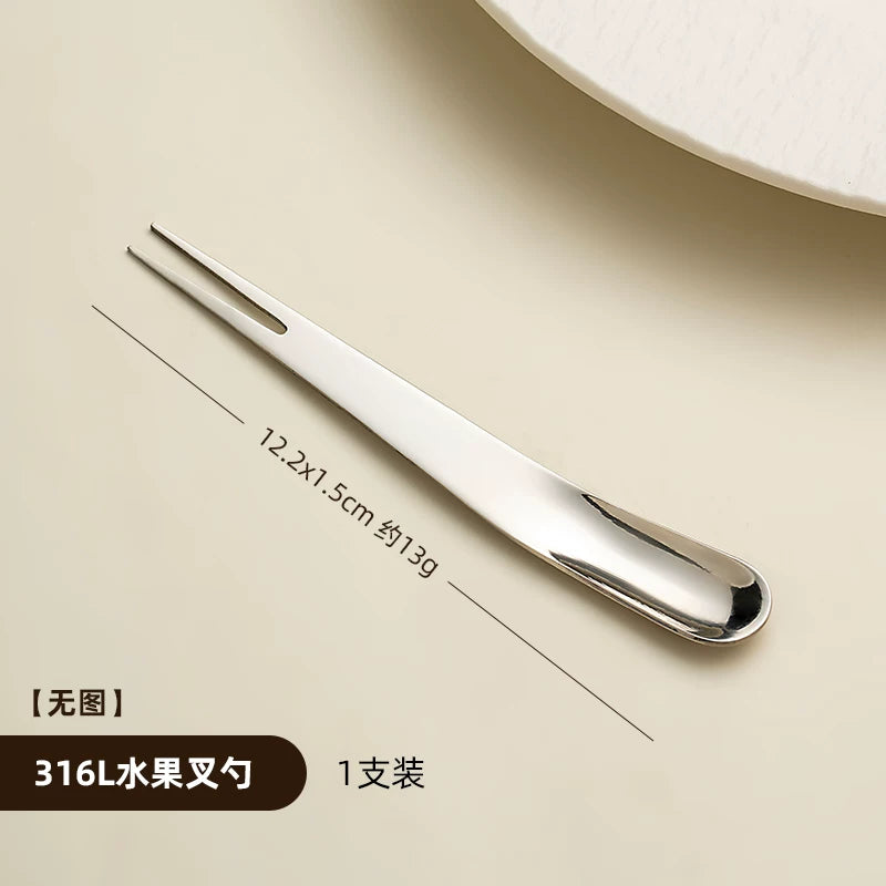 onlycook meyvə çəngəl 316L paslanmayan poladdan kiçik çəngəl uşaq desert qaşığı qəlyanaltı çəngəl qatıq matcha kiçik qaşıq