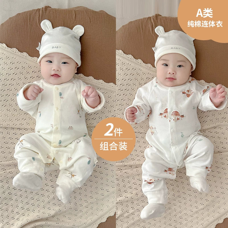 Payız, oğlan və qız uşaqları üçün körpə geyimləri, pijamalar, yeni doğulmuş körpələr üçün alt paltarları, yaz və payız üslubları, təmiz pambıq əsas təbəqə, erkən payız geyimləri