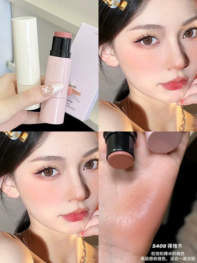 joocyee Fermentləşdirilmiş Su Parıltılı Ənlik Stik Vurğulayıcı Stik Krem Dodaq və Yanaq Çoxməqsədli Üz Parlaqlığı, Formalaşdırma, Təbii Nəmləndirmə