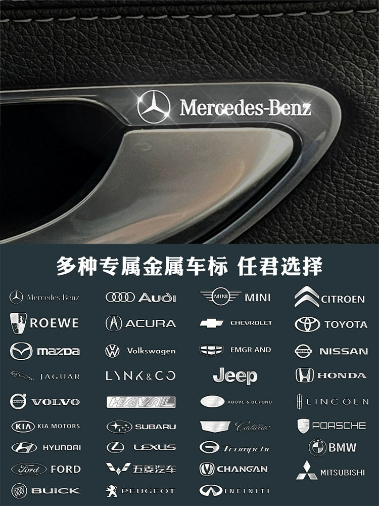 Metal Avtomobil Etiketləri 3D Üçölçülü Etiketlər Avtomobil Loqosu Mərkəzi İdarəetmə Pəncərəsi Avtomobil Daxili Dizayn Modifikasiyası Qəşəng Yaradıcı Dekorativ Etiketlər Neytral