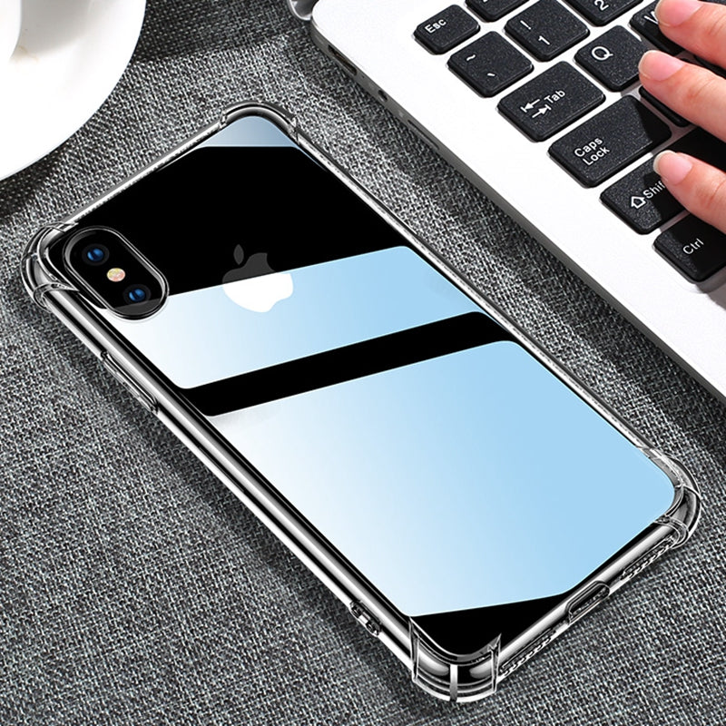 Apple 17 16E 15pro 7 8 XR XSMAX iPhone 11PRO 14plus 12 13PROMAX üçün uyğundur beşinci nəsil qalınlaşdırılmış hava yastığı şəffaf düşməyə qarşı mobil telefon qutusu qutulu topdansatış