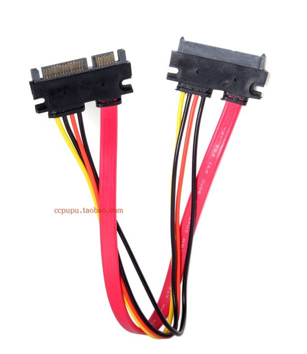 SATA kişidən qadın uzatma kabeli SATA7+15P sabit disk məlumat kabeli sata22pin uzatma kabeli