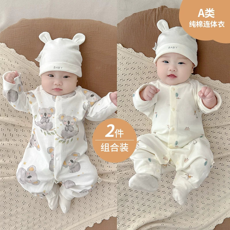 Payız, oğlan və qız uşaqları üçün körpə geyimləri, pijamalar, yeni doğulmuş körpələr üçün alt paltarları, yaz və payız üslubları, təmiz pambıq əsas təbəqə, erkən payız geyimləri