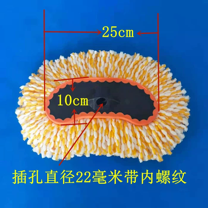 Uzun Alüminium Alaşımlı Genişləndirici Bağlantı Avtomobil Yuma Fırçası Yumşaq Yun Pambıq İpli Fantastik Mopping Aləti Avtomobil Tozlayıcı Mum Fırçası Baş Süd İpək Avtomobil Fırçası