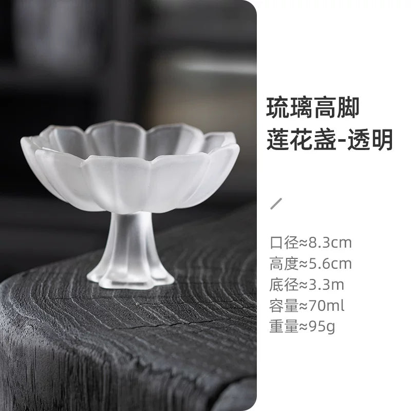 Şirli pastel qədəh, hündür şüşə çay fincanı, düyü şərabı soju fincanı, yüngül lüks, yüksək görünüş, ətirli çay stəkanı, usta fincan