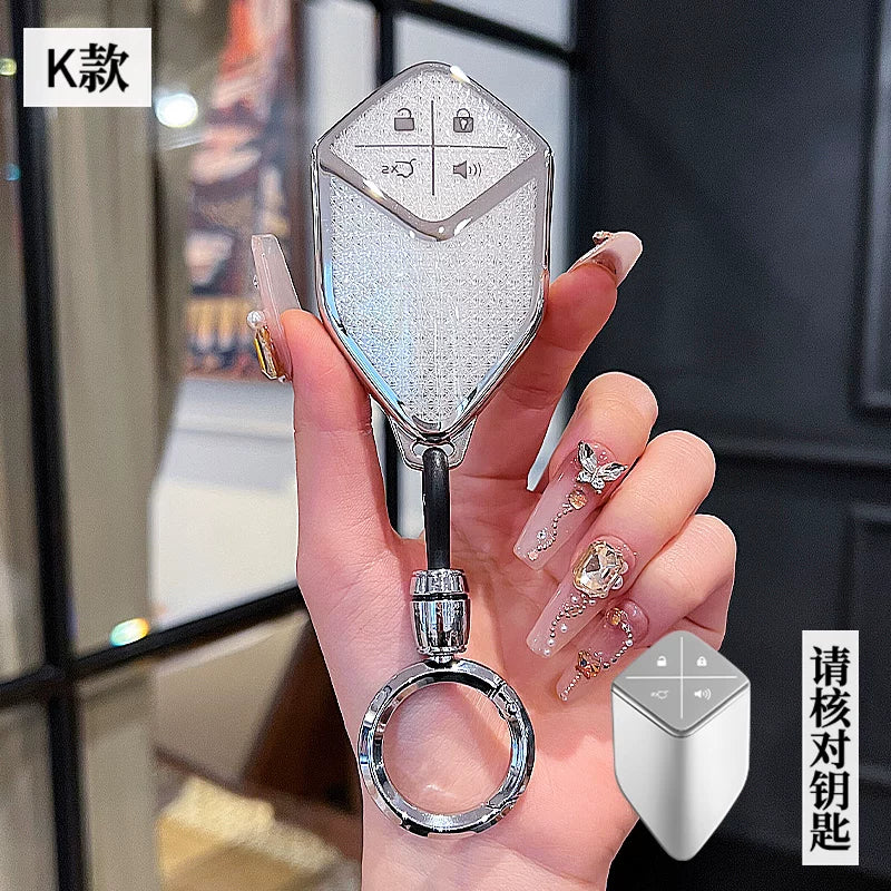 Suitable for Deep Blue S07/L07/S05/SL03 key cases, car cases, full-coverage crystal screen smart key chains