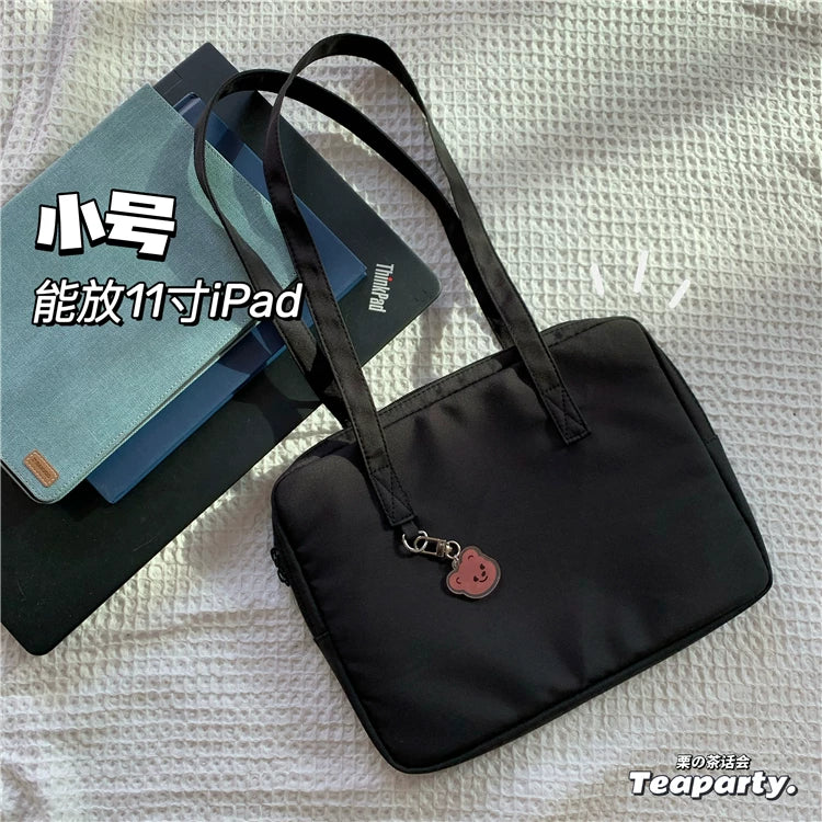 Koreya ins tərzi sevimli qız 13.3 düym 14 düymlük tələbə noutbuku planşet çantası 11 düymlük ipad daxili çantası