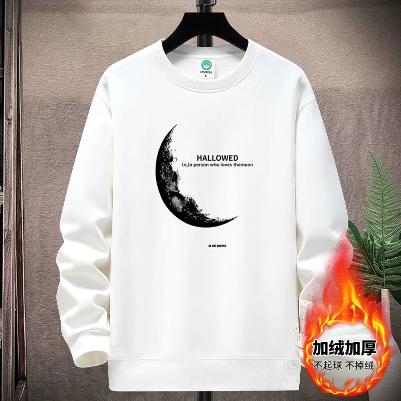 Yeniyetmələr və tələbələr üçün payız/qış təmiz pambıqdan hazırlanmış yun yaxalıqlı sviter, boş oturan gündəlik kazak alt qatı, qalın və isti top