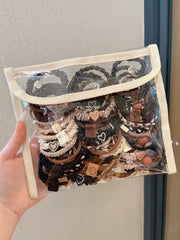 Qadınlar üçün yüksək keyfiyyətli saç bağı, 2026-cı il yeni stili, premium saç aksesuarı, at quyruğu saç bəzəyi, böyüklər üçün dəri çanta