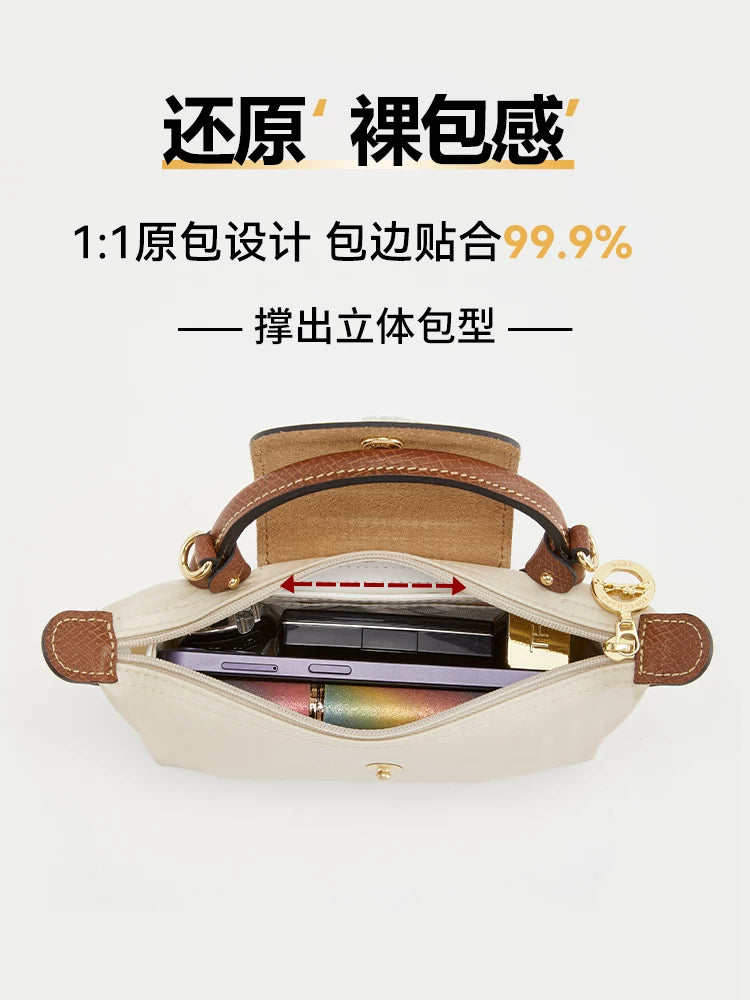 Longchamp mini köftə çantası liner longchamp Longchamp Dupont kağız ultra yüngül çiyin qayışı üçün uyğun sənətkarlıq emalatxanası