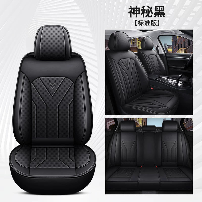 Specially designed for fall and winter, all-season car seat cushions, full-coverage, breathable Nappa leather seat covers.