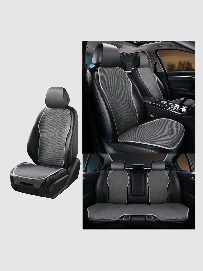 Linen car seat covers, slimming seat cushions, universal linen seat cushions, non-slip, breathable, tie-free, simple seat covers
