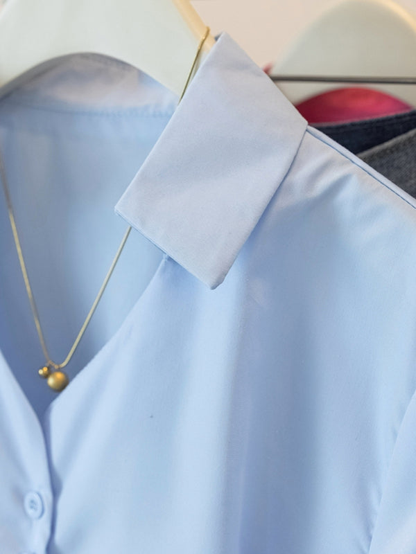 Fransız üslubunda dizayn, qadınlar üçün qısaqol niş köynək, 2026-cı il yay yeni stili, böyük ölçülü, zərif, arıqladıcı və gözəl top.