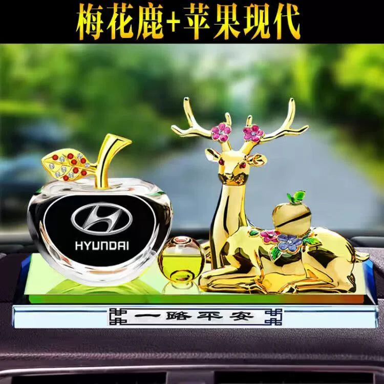 Alaşımlı Maral Avtomobil loqosu Avtomobil bəzəkləri Yeni məhsullar Avtomobil mərkəzi konsolu Deer Ping An ətir oturacağı Aromaterapiya avtomobil bəzəkləri