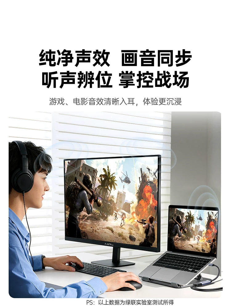 Greenlink Typec to HDMI kabeli dişi 4K HD video adapter MacBook/mini Apple 17 Huawei Thunderbolt 4 displey çeviricisi üçün uyğun mobil telefon bağlantısına USBC interfeysi