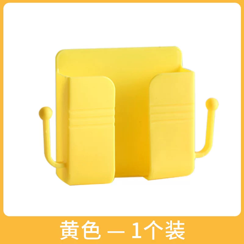 Dəzgahsız divara quraşdırılmış telefon şarj stendi, yapışqanlı pult saxlama qutusu, yataq kənarındakı tənbəl telefon tutacağı