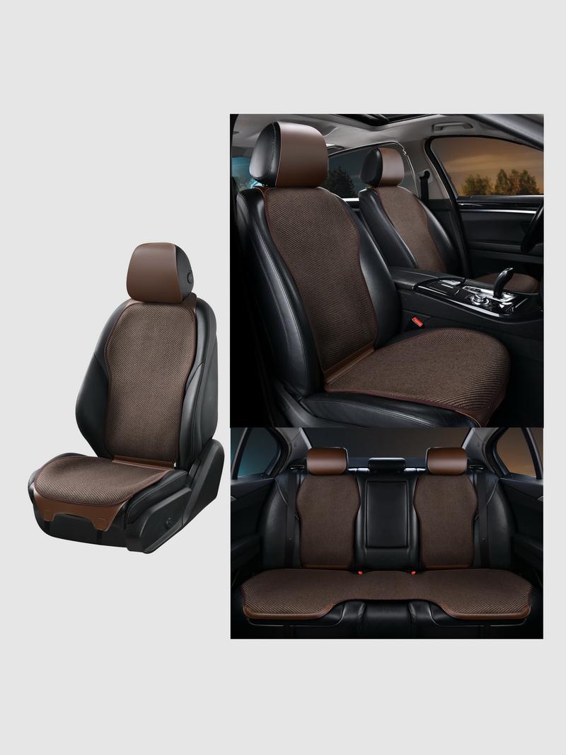 Linen car seat covers, slimming seat cushions, universal linen seat cushions, non-slip, breathable, tie-free, simple seat covers