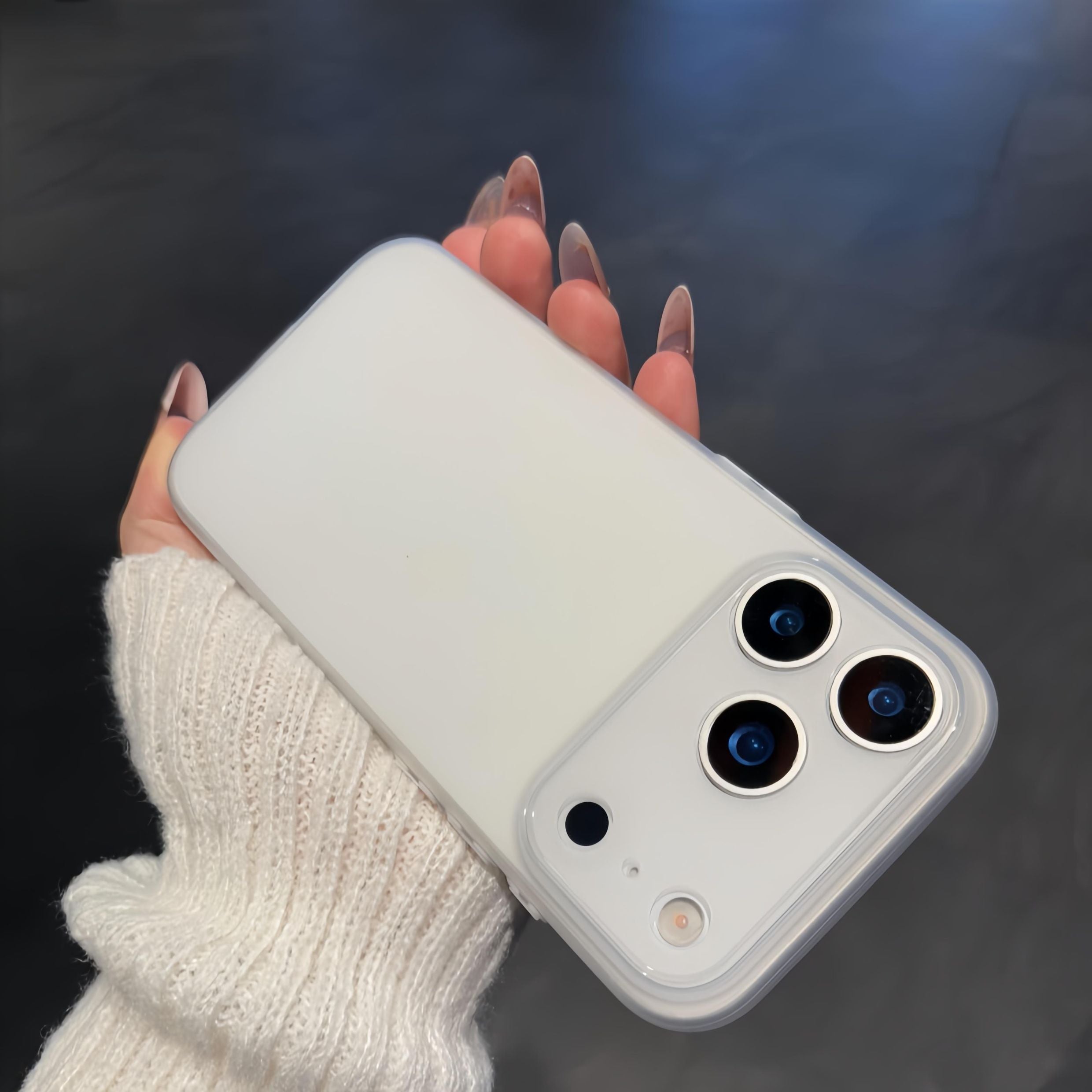 iPhone17promax üçün uyğundur ultra nazik buzlu mobil telefon qutusu Apple 16promax yüksək səviyyəli və yüngül 0,8 mm barmaq izi əleyhinə istilik yayılması 15pro/14plus sadə 13/12 cüt yumşaq çanta