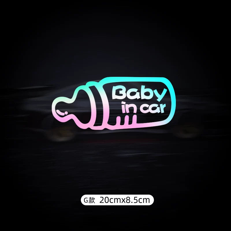 Avtomobildəki körpə stikerləri, avtomobildəki körpələr və uşaqlar üçün xəbərdarlıq stikerləri.