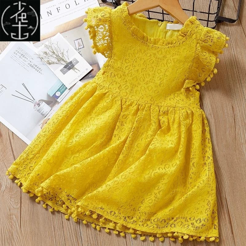 Körpə Qızlar üçün Ad Günü Tutu Donu Uşaqlar üçün Yay Geyimləri