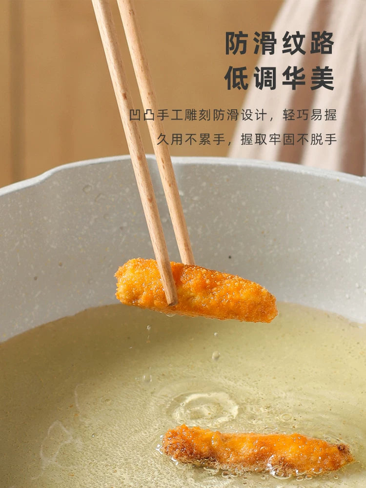 Kawashimaya mətbəxi qızartmaq üçün xüsusi uzadılmış yemək çubuqları, yüksək temperatura davamlı, əriştə, əriştə, qızardılmış xəmir çubuqları, taxta çubuqlar bişirmək üçün sürüşməyən qaynar çubuqlar