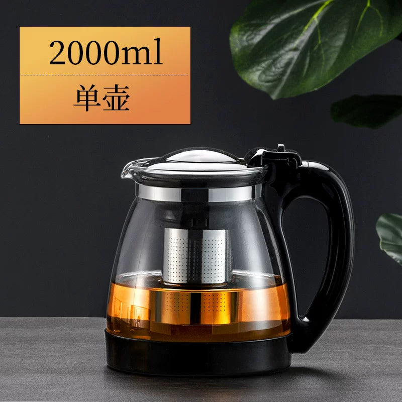 Çay dəmləmək üçün çaynik, ev çayı suyunun ayrılması, tənbəl filtr çaydanı, Kung Fu çay dəsti, şüşə zərif fincan, çaydan