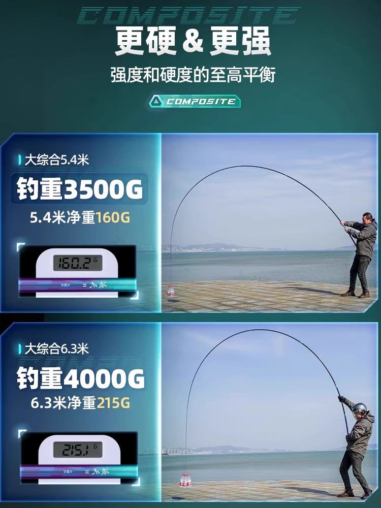 Chuangwei Lingtian ikinci nəsil balıqçı çubuğu əl çubuğu ultra yüngül ultra sərt ölçülü hərtərəfli karbon sazan çubuğu crucian sazan çubuğu stolüstü balıqçı çubuğu