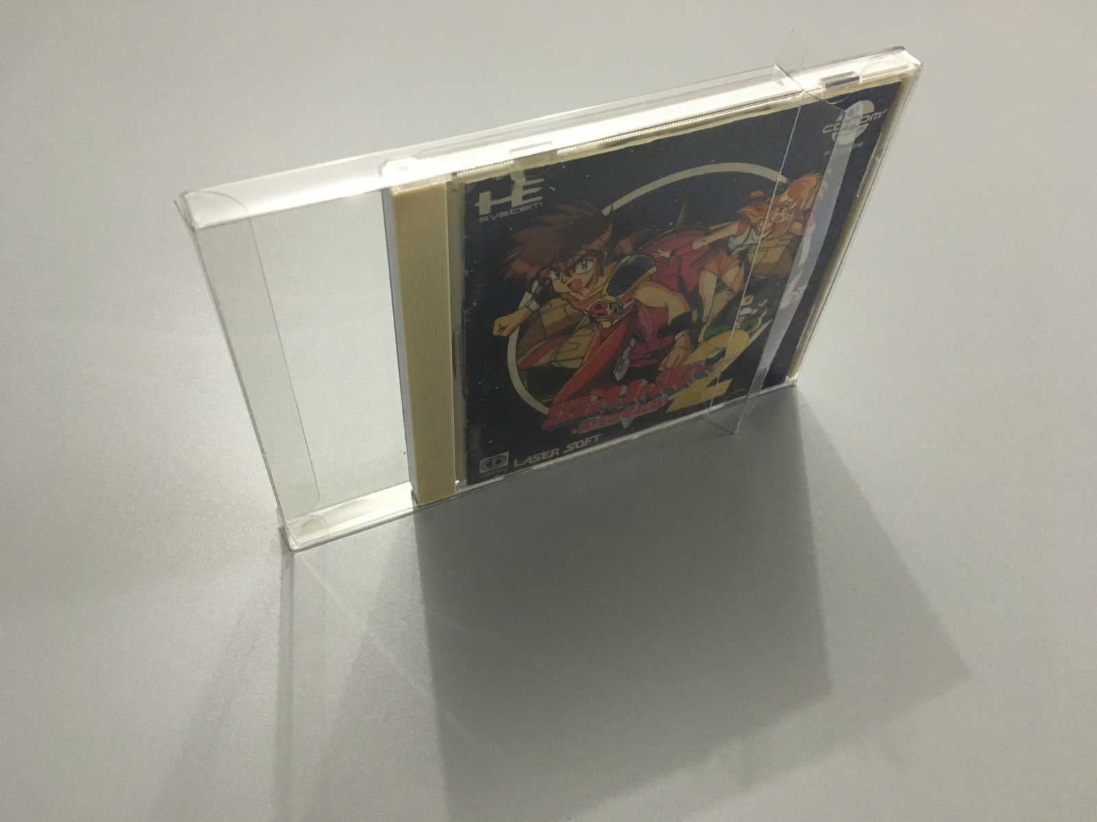 PCE oyun saxlama qutusu kolleksiya ekran qutusu qoruyucu qutu şəffaf qutu tək disk ayrılmış 1CD