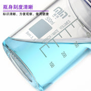 Minbo/Shuniu mavi qapaq reagent şüşəsi şüşə butulka geniş ağızlı vidalı ağız şüşəsi kimyəvi reagent şüşəsi vidalı ağız 100/250/500/1000ml yüksək borosilikat mobil fazalı maye şüşə ağ/qəhvəyi əczaçılıq möhürlənmiş şüşə