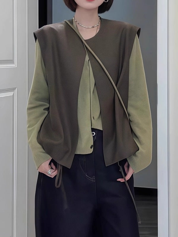 Qadınlar üçün yüksək keyfiyyətli, zərif qolsuz gündəlik jilet, yeni 2026-cı ilin yaz modası, böyük ölçülü, böyük ölçülü, dəbli və çoxfunksiyalı top.