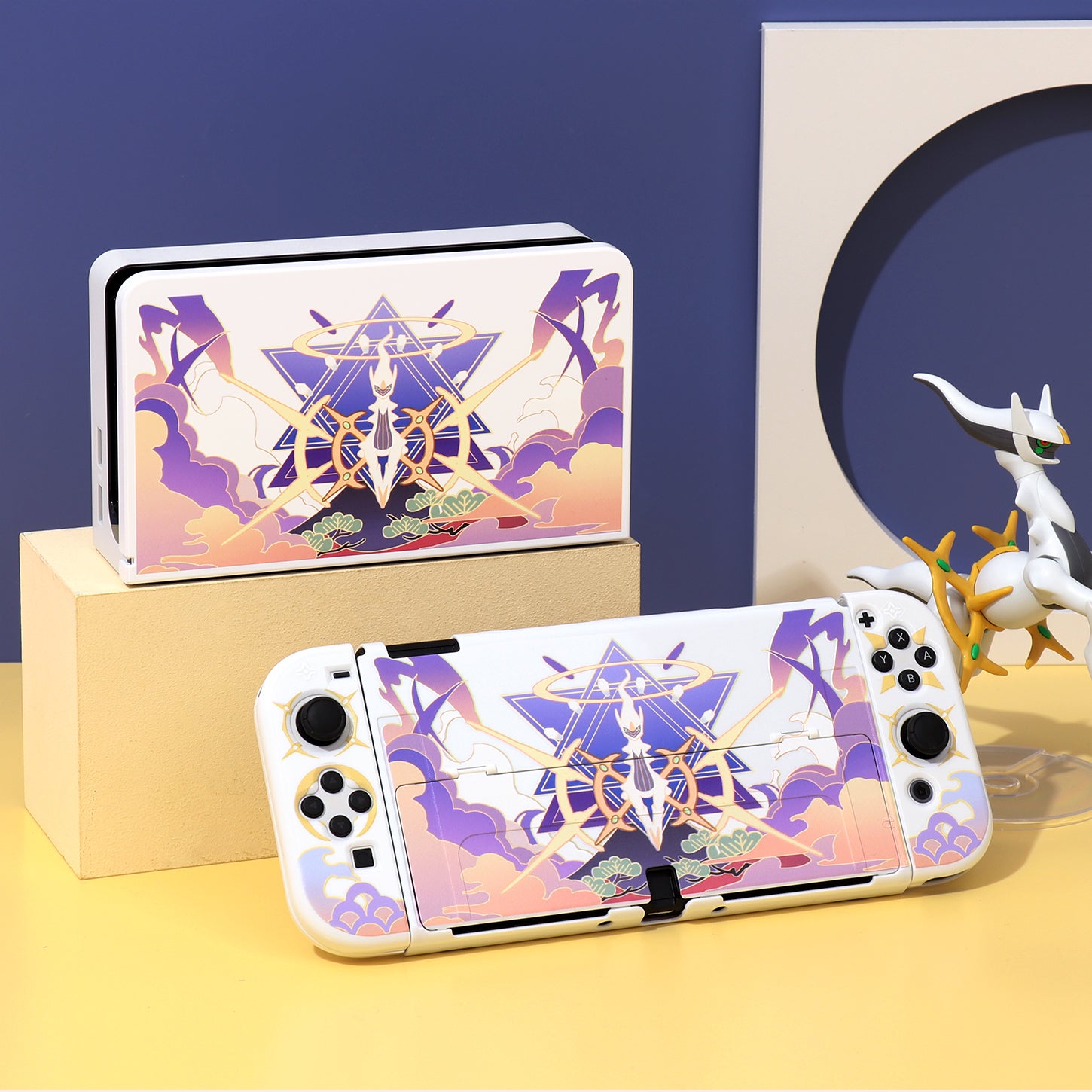 SwitchOLED qoruyucu qutu sərt qabıq NS batareyanın ömrü versiyası Switch2 qoruyucu qutu, qoşula bilən baza Arceus