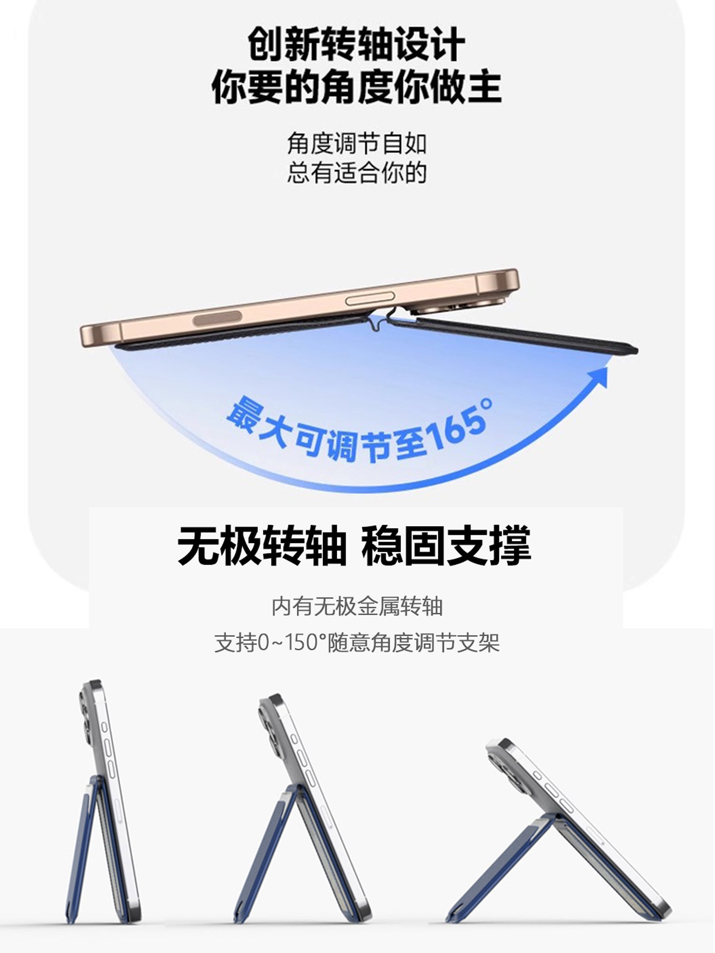 2025 Yeni Magsafe Kart Tutucu Maqnit Telefon Stendi Masaüstü Qatlanan Portativ Arxa Etiket Çoxfunksiyalı Aksesuar