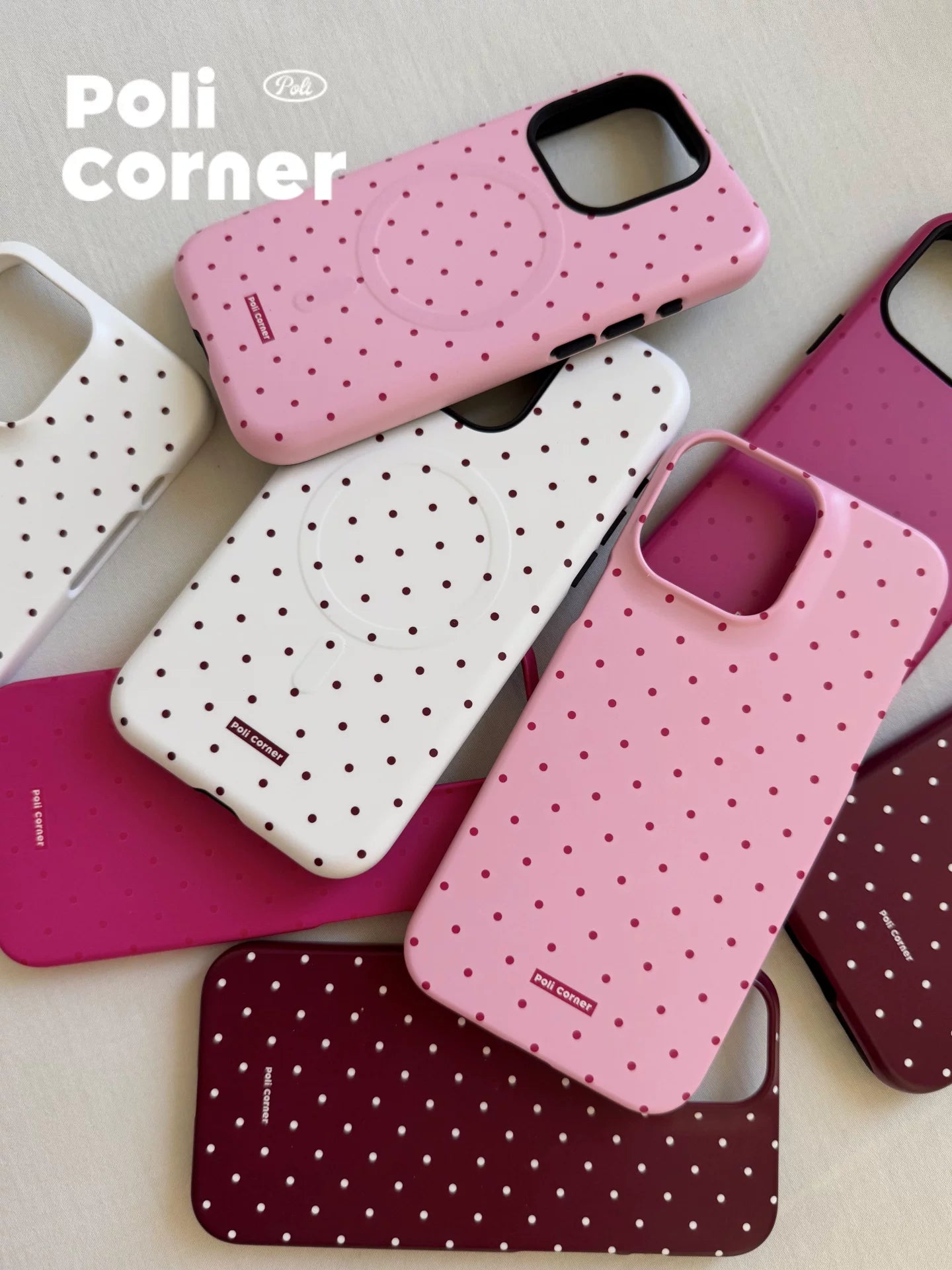 Yeni Barbie çəhrayı polka nöqtəli iPhone17 Pro Max mobil telefon qutusu Koreya idxal filmi ikisi birdə Apple 16pro yıxılmağa qarşı hər şey daxil qoruyucu örtük orijinal dizayn qabıqlı mobil telefon qutusu