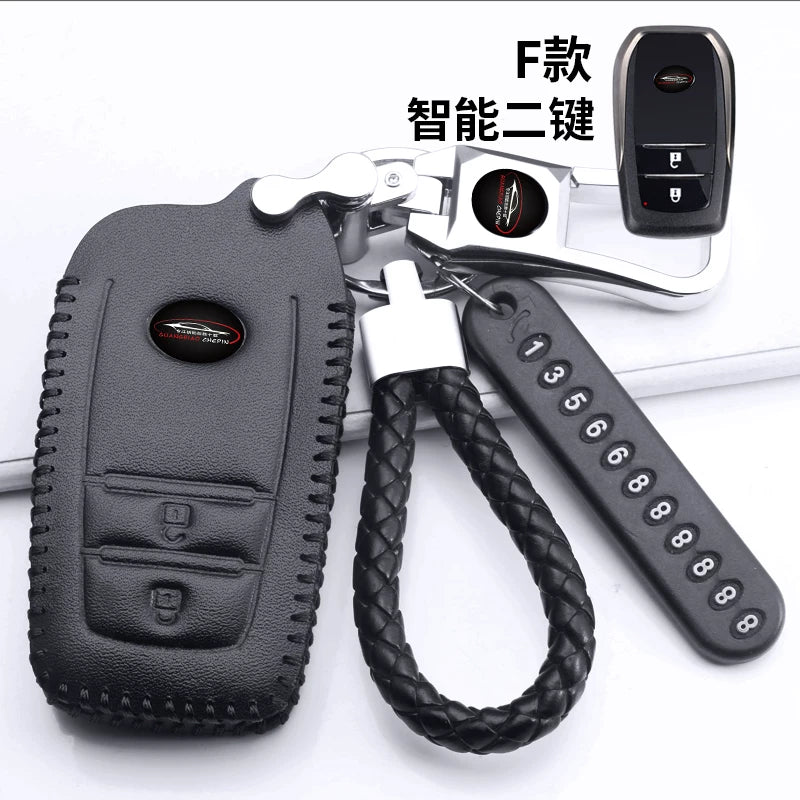 Toyota açar üzlükləri, Levin, Camry, Highlander, RAV4, Avalon və Corolla avtomobil açar üzlükləri, orijinal dəri üçün uyğundur.
