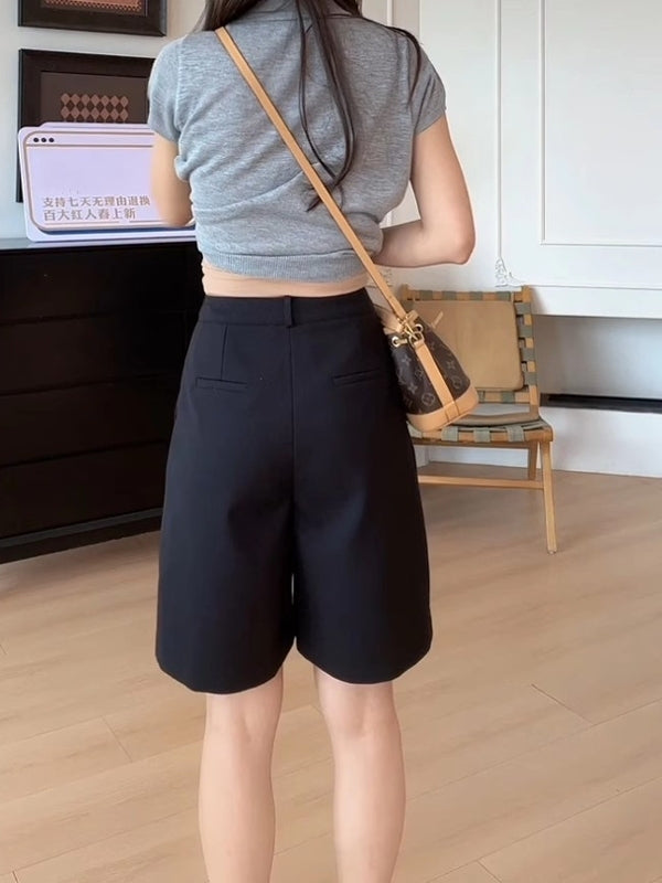 Qadınlar üçün Böyük Ölçülü Gündəlik Kostyum Şalvar, 2026 Yay Yeni Modeli, Boş Forma, Arıqladıcı Geniş Ayaqlı A-xəttli Şalvar