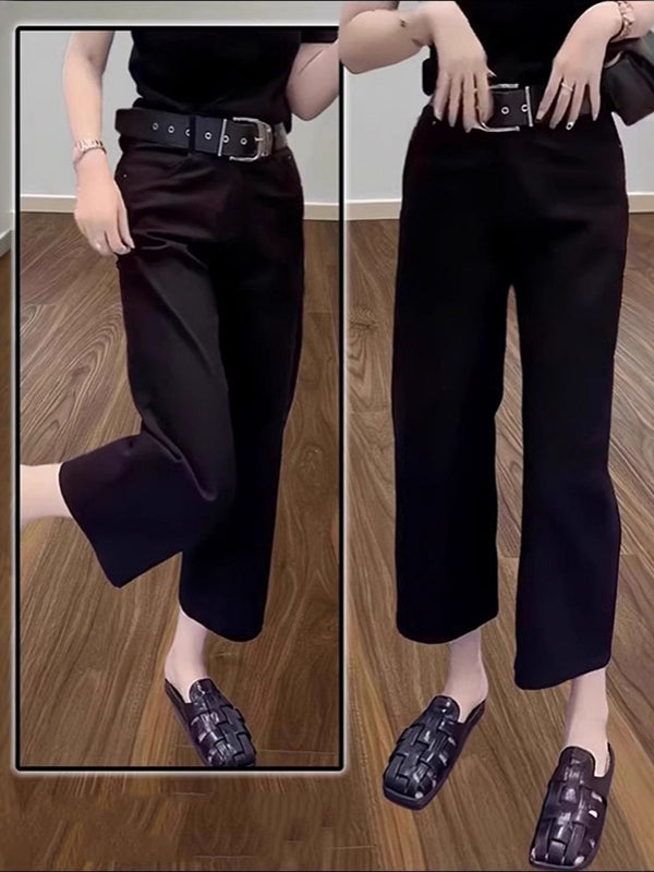 Qadınlar üçün böyük ölçülü yay boyu nazik, ağ, əyri, düz ayaqlı qısa cins şalvar, yüksək belli, geniş formalı, arıqladıcı şalvar.