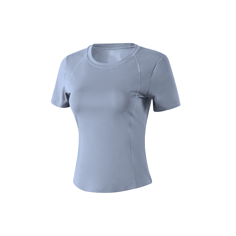 Ağır Atletika Fairy Yeni Yoqa Geyimi Qadın Açıq Havada Qaçış Məşq İdmanı İdman T-shirti Nəfəs ala bilən Tennis Fitness Üstü