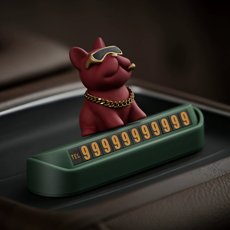 Tuhao FA İt Döyüşən Avtomobil Müvəqqəti Dayanacaq Telefon Nömrəsi İşarəsi Avtomobil Dekorasiyası Avtomobil Müvəqqəti Parkinq Kartı Dayanacaq Kartı