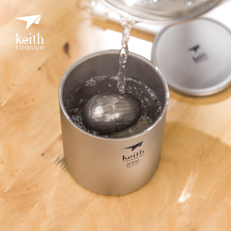Keith Kaisi titan çayı yumurta çayı sızması saf titan çay filtri çay artefakt çay filtri çay çay topu dəmləmə çayı