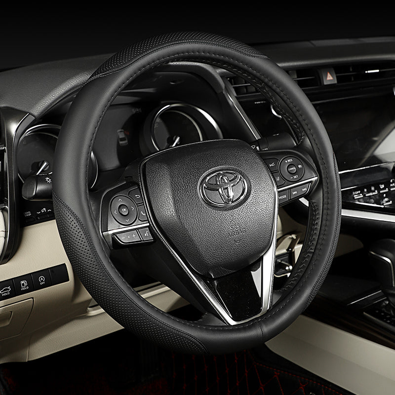 Toyota Corolla, RAV4, Levin, Avalon, Camry, Yaris və CHR üçün uyğun dəri sükan örtüyü