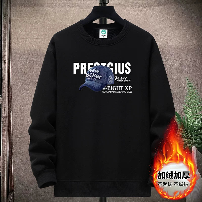 Yeniyetmələr və tələbələr üçün payız/qış təmiz pambıqdan hazırlanmış yun yaxalıqlı sviter, boş oturan gündəlik kazak alt qatı, qalın və isti top