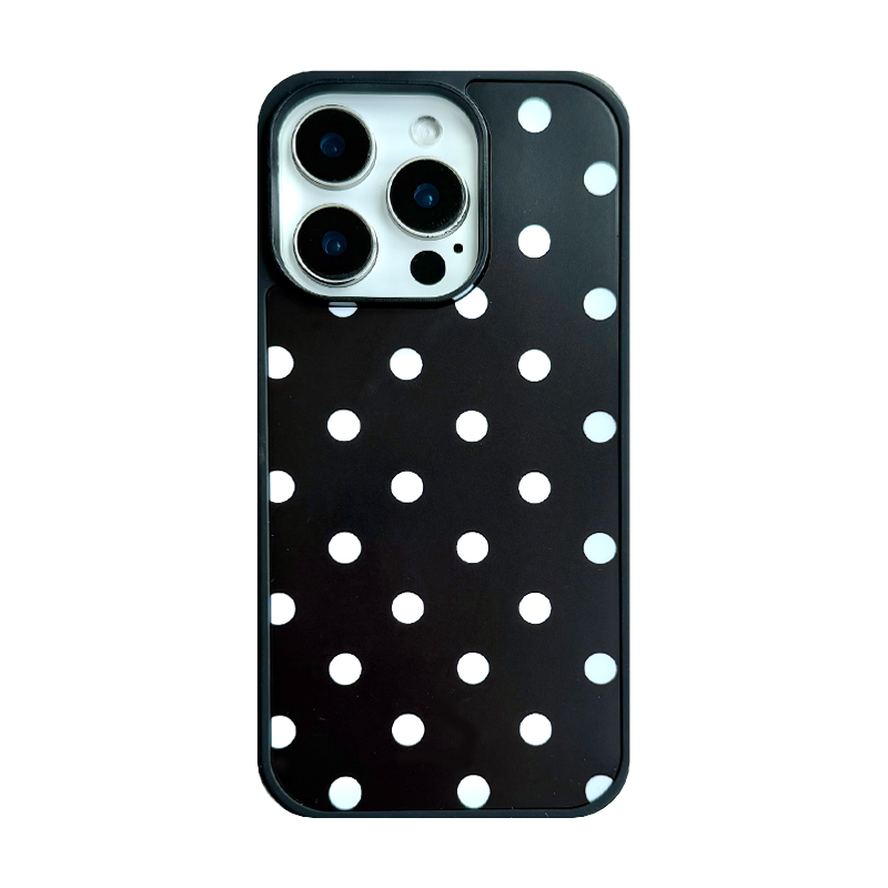 Yuri Park ins sevimli Koreya polka nöqtəli bala bandaj tutacağı 15 17pro Apple 17ProMax mobil telefon qutusu iPhone16 hər şey daxil 17 yeni 14Promax qadınlar üçün qoruyucu örtük