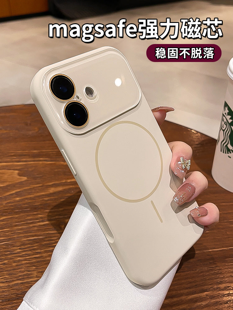 Ai düyməsi iphone17 mobil telefon qutusu üçün uyğundur Apple 17 yeni ot bənövşəyi 16pro maye silikon qoruyucu örtük 15promax lens hər şey daxil anti-düşmə 14 cüt 13 maqnit doldurma qabığı