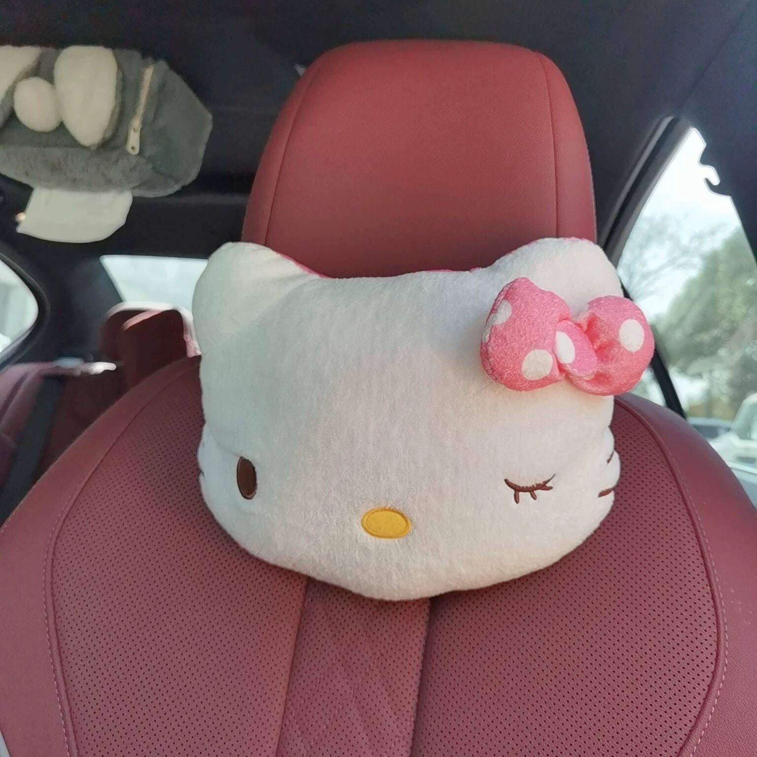 Sevimli Karikatura Kitty Pişik Avtomobil Başlığı Boyun Yastığı Bütün İl Boyu Avtomobil Yastığı Yastığı Boyun Yastığı Avtomobil Dekorasiyası