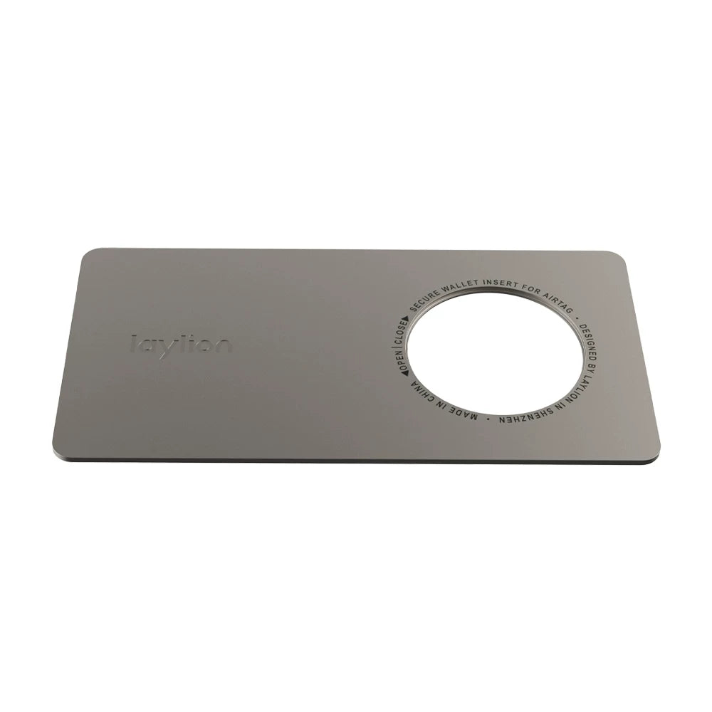 laylion Apple Airtag anti-itirilmiş lokator pul kisəsi üçün uyğundur ultra nazik metal kart gizli sahibi
