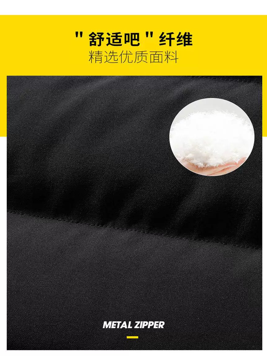 Paul's Kişilər üçün Yüksək Yaxalı Pambıq Jilet, Koreya üslubunda, Çoxfunksiyalı, Dəbli, Trendli, İsti, Payız və Qış Üst Geyimləri