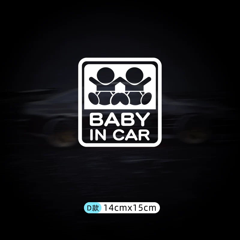 Avtomobildəki körpə stikerləri, avtomobildəki körpələr və uşaqlar üçün xəbərdarlıq stikerləri.