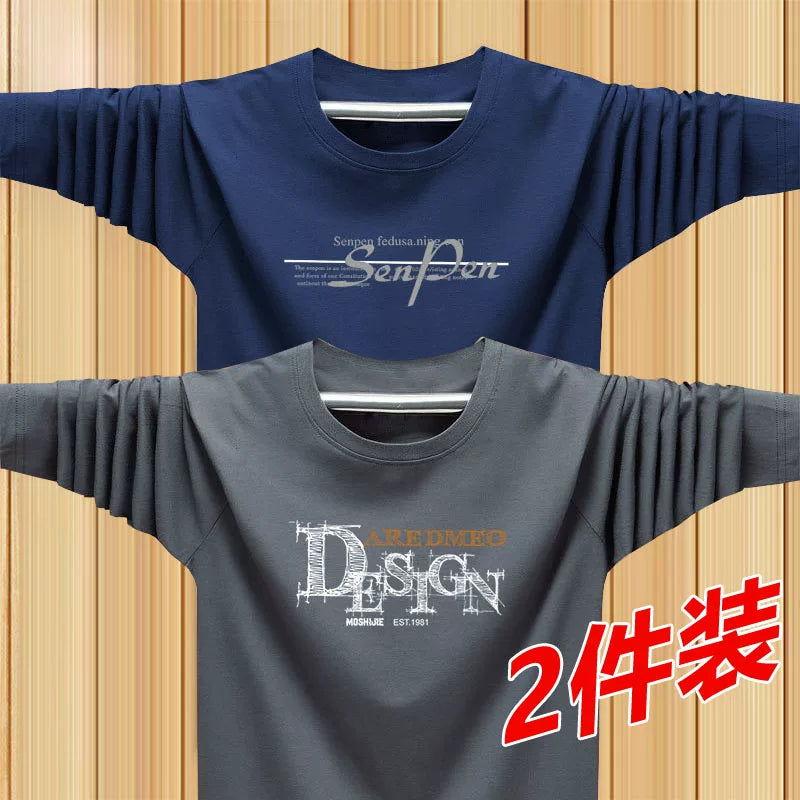9.9 xüsusi təklif! Yaz və Payız Modal uzunqol kişi dəbli sweatshirt təmiz pambıq daxili köynək kişi geyimi