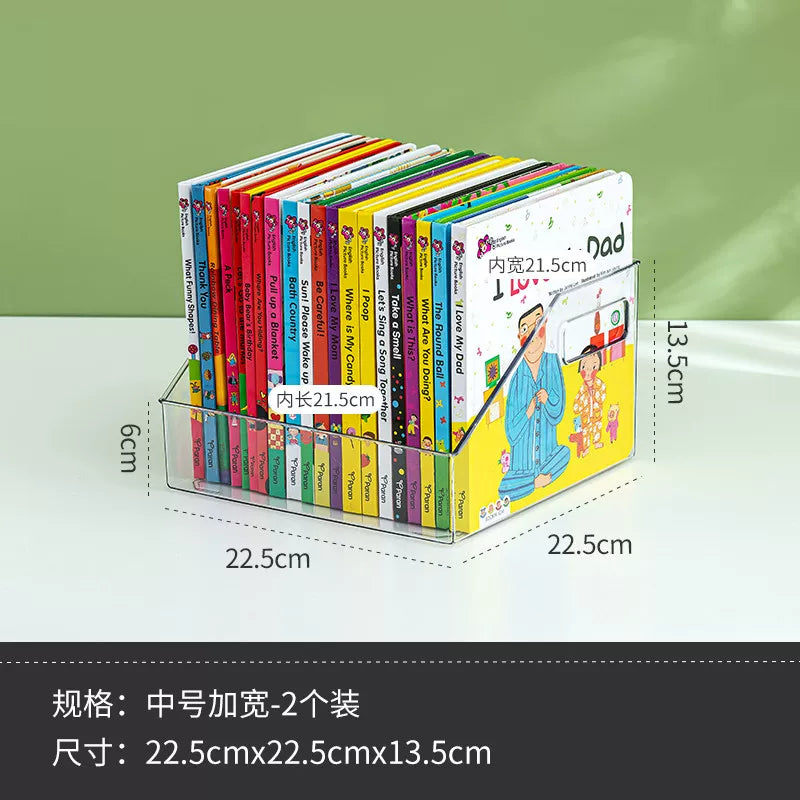 Uşaq kitab rəfi şəkilli kitab saxlama qutusu kitab kitab təşkilatı artefakt şəffaf Oksford ağacı kitab masa üstü kitab şkafı saxlama rafı