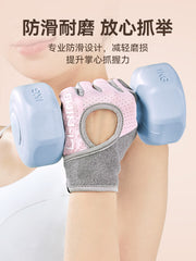 Li Ning fitness əlcəkləri qadın avadanlığı məşqi idman barama əleyhinə dəmir xurma qoruyucusu üfüqi çubuğu sürüşməyə qarşı dumbbell məşqi
